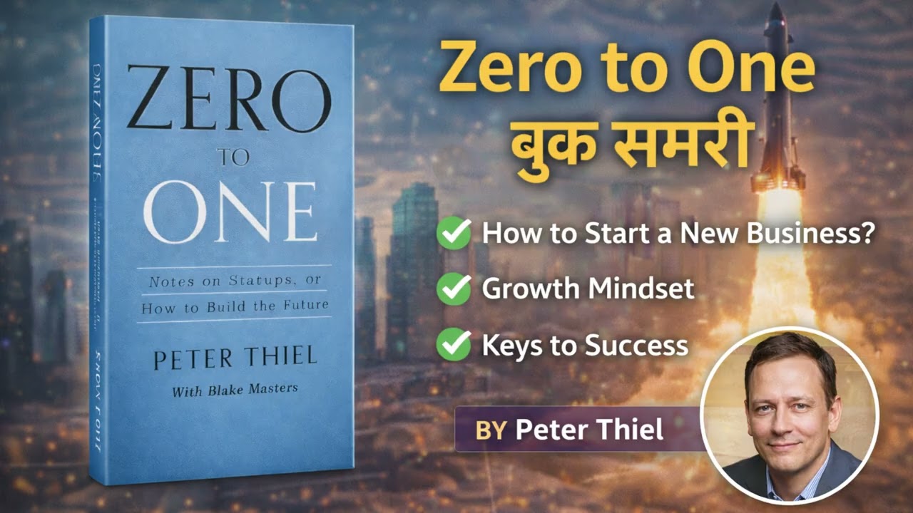 Zero to One | बुक समरी हिंदी | Startup, Innovation And Success की सोच by Peter Thiel