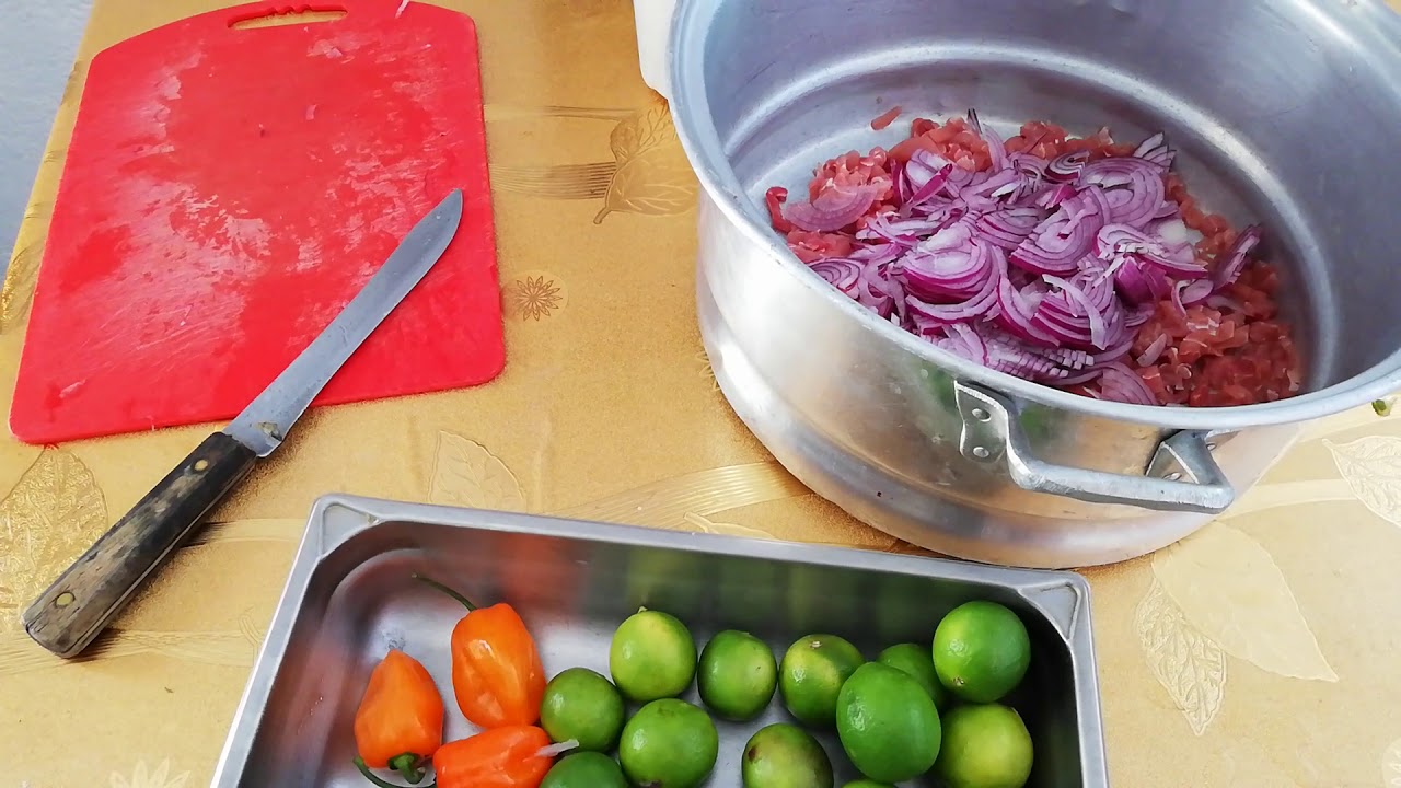 Tiritas de pescado estilo zihuatanejo