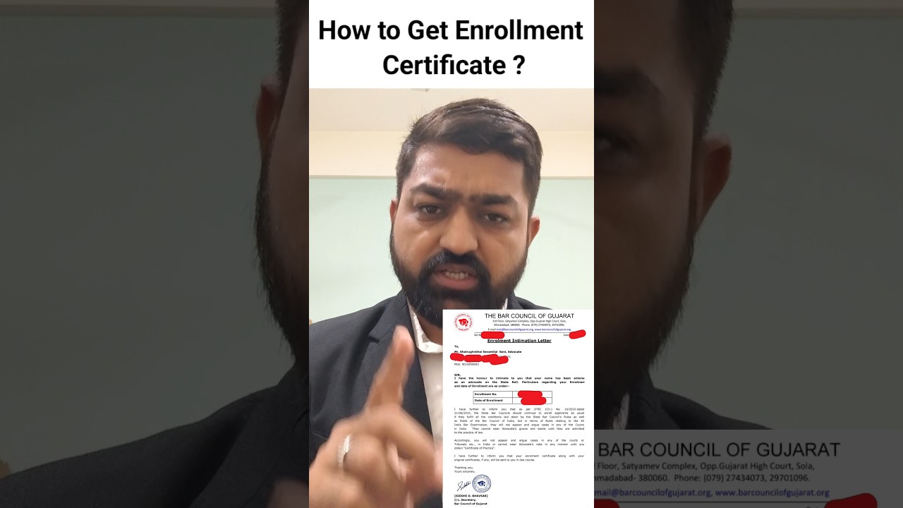 How to get an enrollment certificate ? Sanad aapko kese milegi ? #sanad #enrollmentcertificate