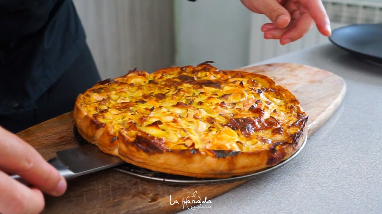 🥧 Tarta Quiche Lorraine con puerros, queso y panceta ⎮ La Parada 👨🏼‍🌾