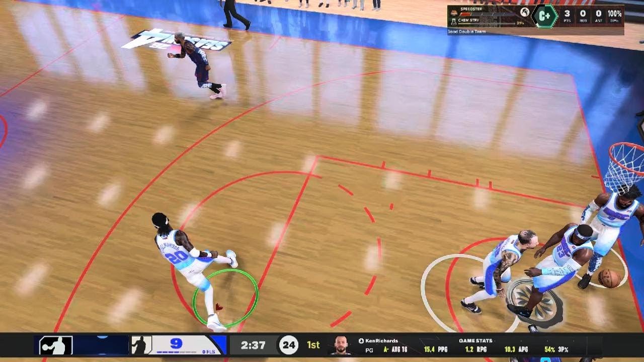 NBA 2K26. 6'9 SF Emoni Bates 2 Way 3 Level Shot Creator Build. Squad Up Rec Gameplay Highlights.