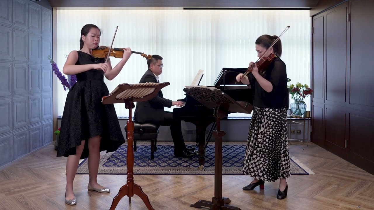 Elgar Salut d'Amore I Violin Duet I Sophie Leung / Liu Fei /Andy Leung/ Mother and Daughter violin