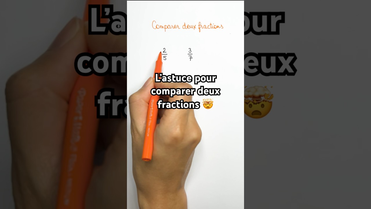 🤯 Compare two #fractions easily #maths