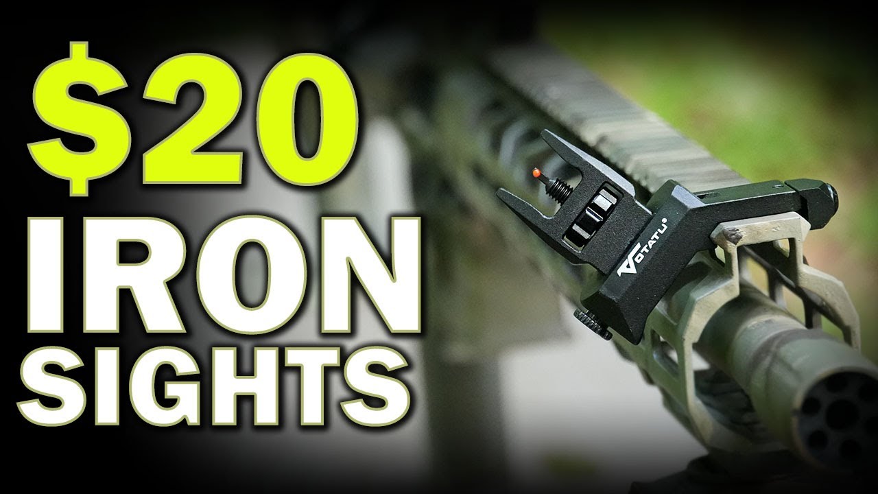 The BEST Budget Iron Sights For $20: Votatu V9 45-Degree Offset