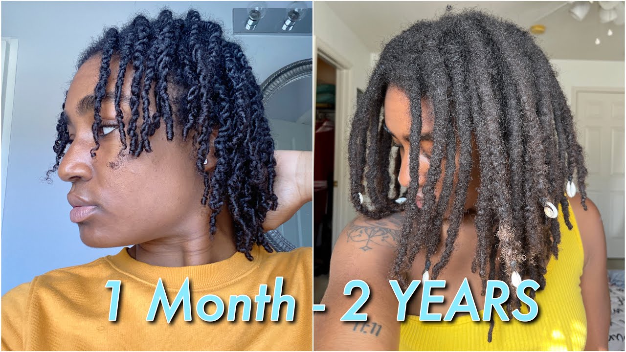 [DETAILED] 2 Year Visual Loc Journey | Thick Semi Freeform Locs