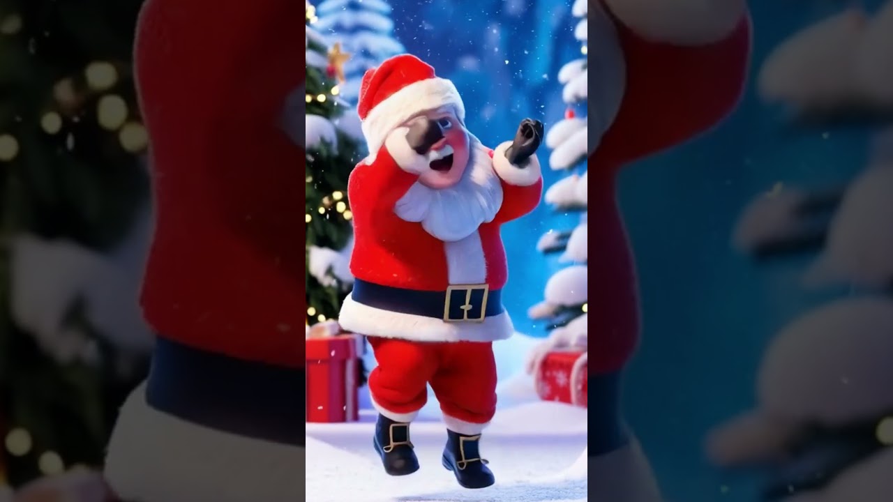Santa performing 