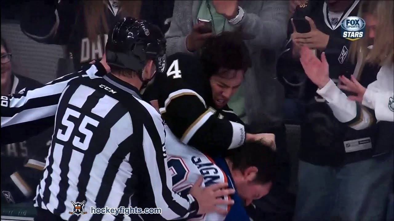 Sam Gagner vs Brenden Dillon Feb 28, 2013