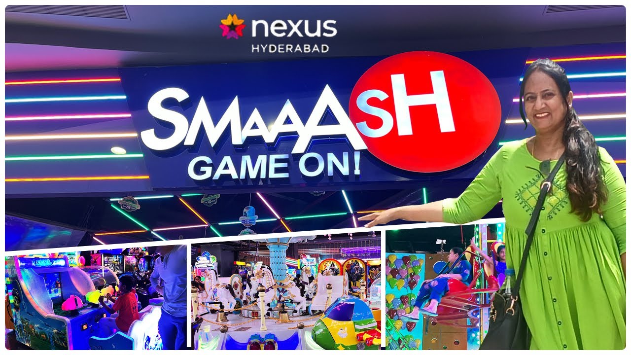 SMAASH Game zone in Nexus Mall Kukatpally || Nexus Mall Hyderabad || Anu's Amazing Vlog