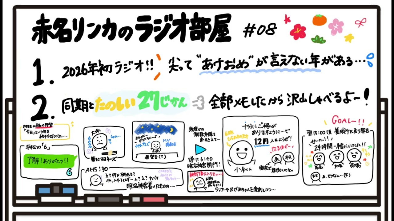 【赤名リンカのラジオ部屋】#08 仲良し同期と早朝明治神宮参拝