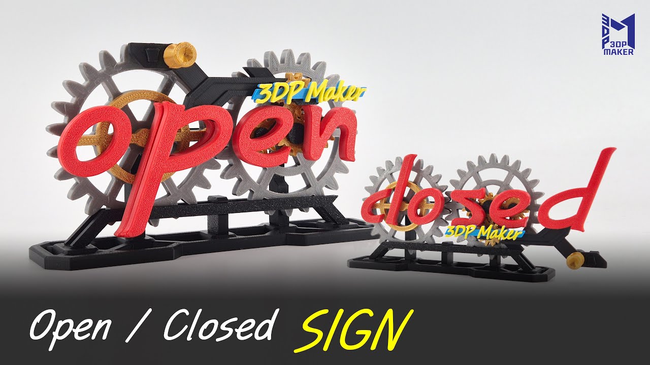 3D 프린터로 Open Closed SIGN 만들기