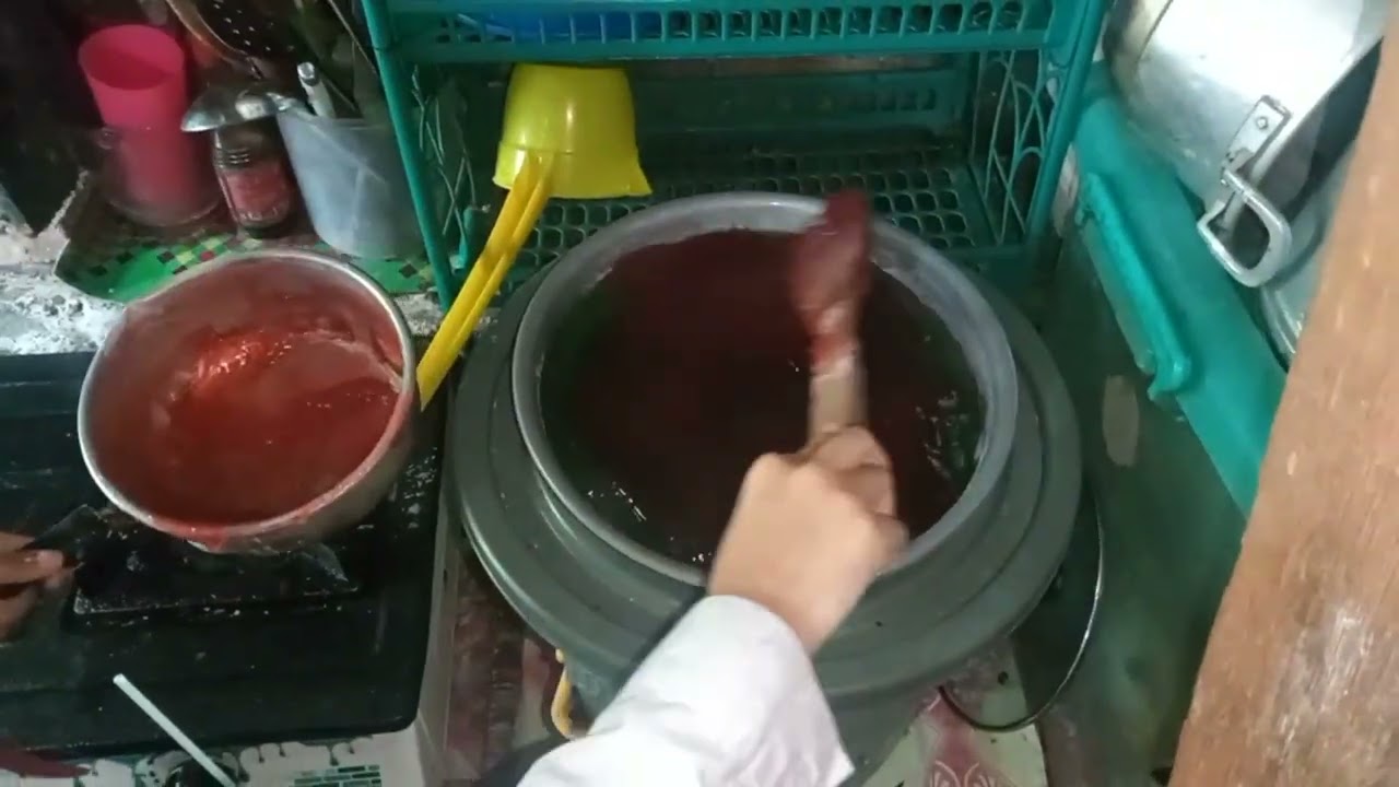 Tutorial membuat es selendang mayang (tidak termasuk plating) dari kelompok Uranus kelas 6B