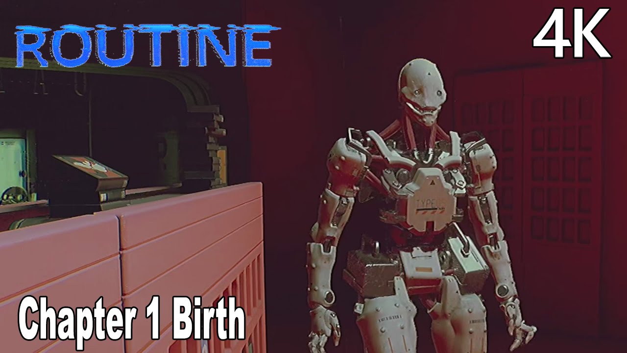 ROUTINE Gameplay Walkthrough Part 1 (FULL GAME) Chapter 1 Birth 4K