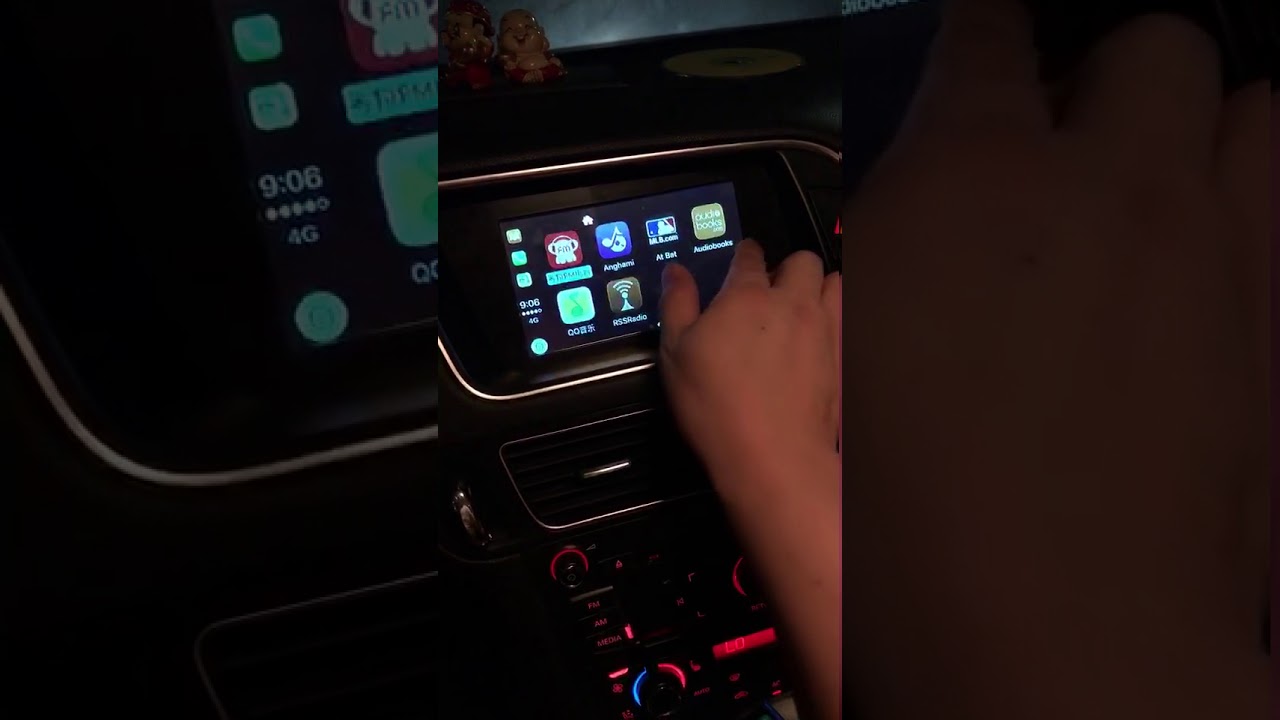 universal Apple car play& Android Auto USB Dongle connected with Audi Q5