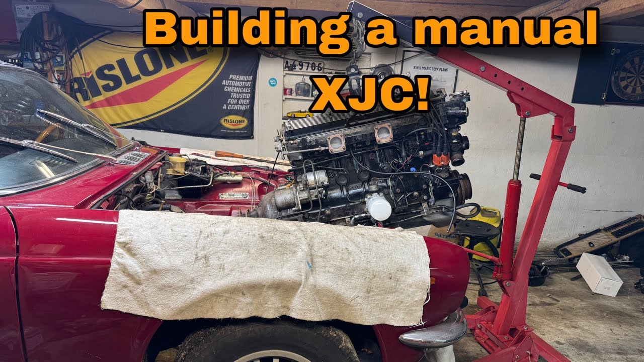 Starting to Manual Swap an XJC - Engine and gearbox removal 