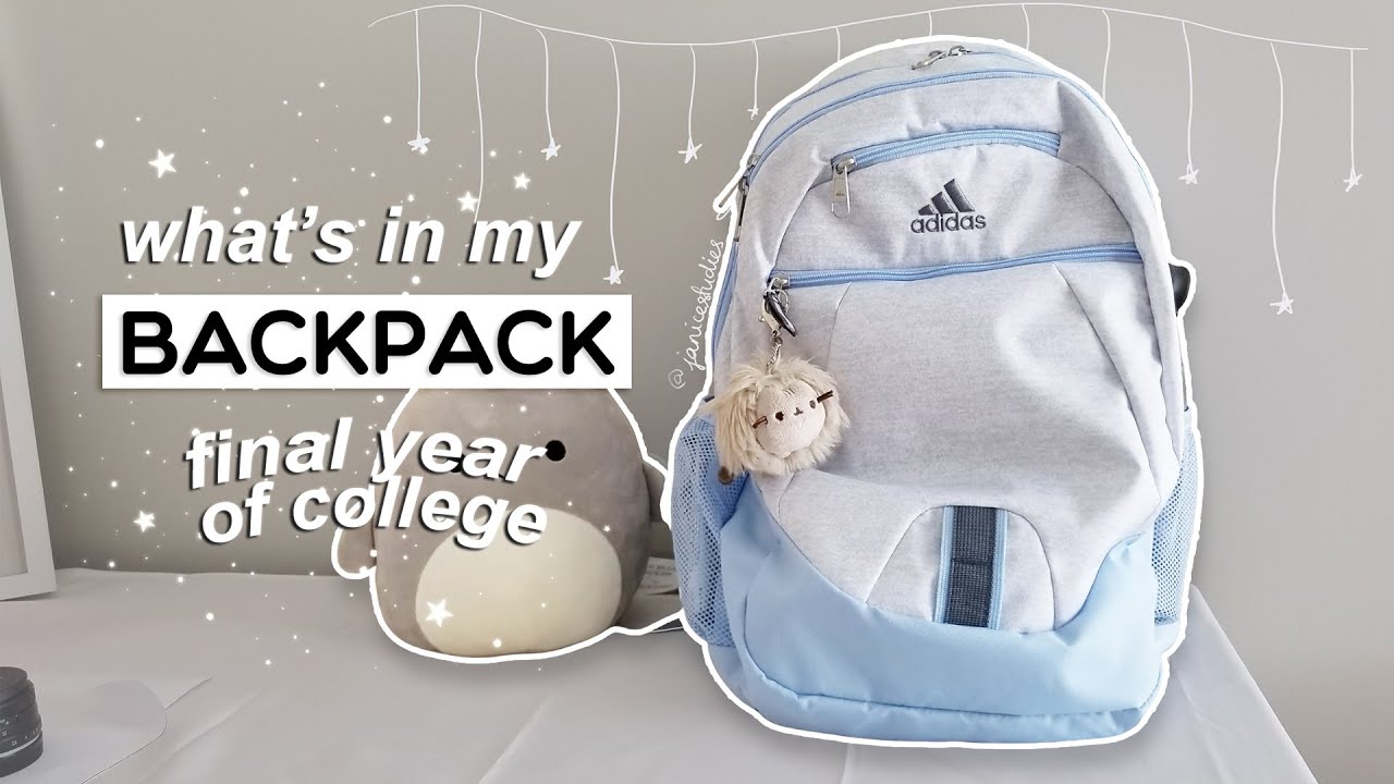 What's in my backpack | Final year of college!! 🎓