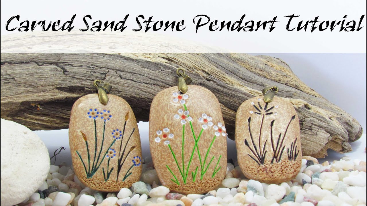 Polymer Clay Project: Carved Sand Stone Pendant Tutorial