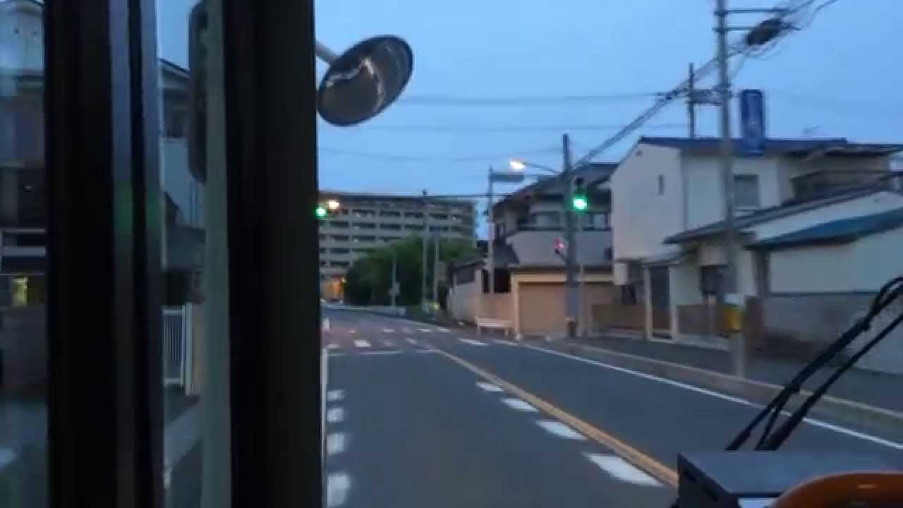 【前面展望】日立電鉄バス 4系統 中央線 プラザ→日立駅