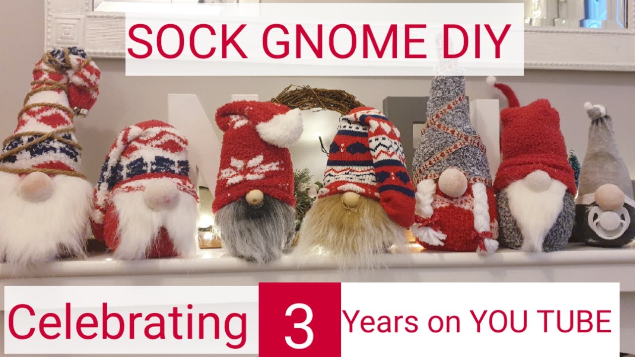 Sock Gnome DIY  *Celebrating 3 years on You Tube*