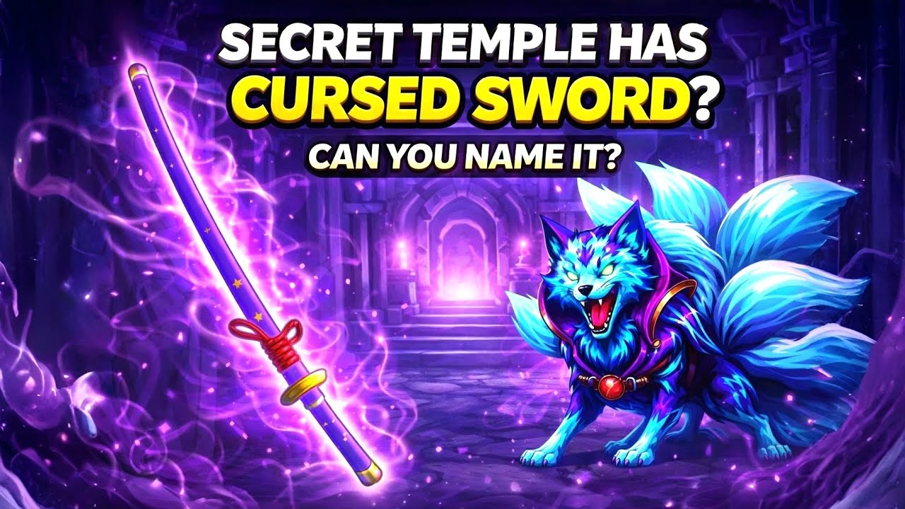 Secret Temple Has a CURSED Sword?! 🗡️ Can You Name It? (3rd Sea) | Blox Fruits