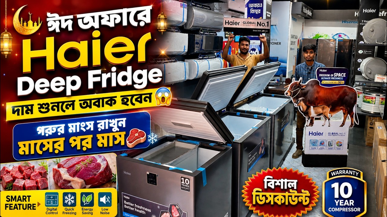 ডিপ ফ্রিজের দাম জানুন/Deep Fridge Price In Bangladesh/Haier Deep Freezer Price In Bangladesh 2026