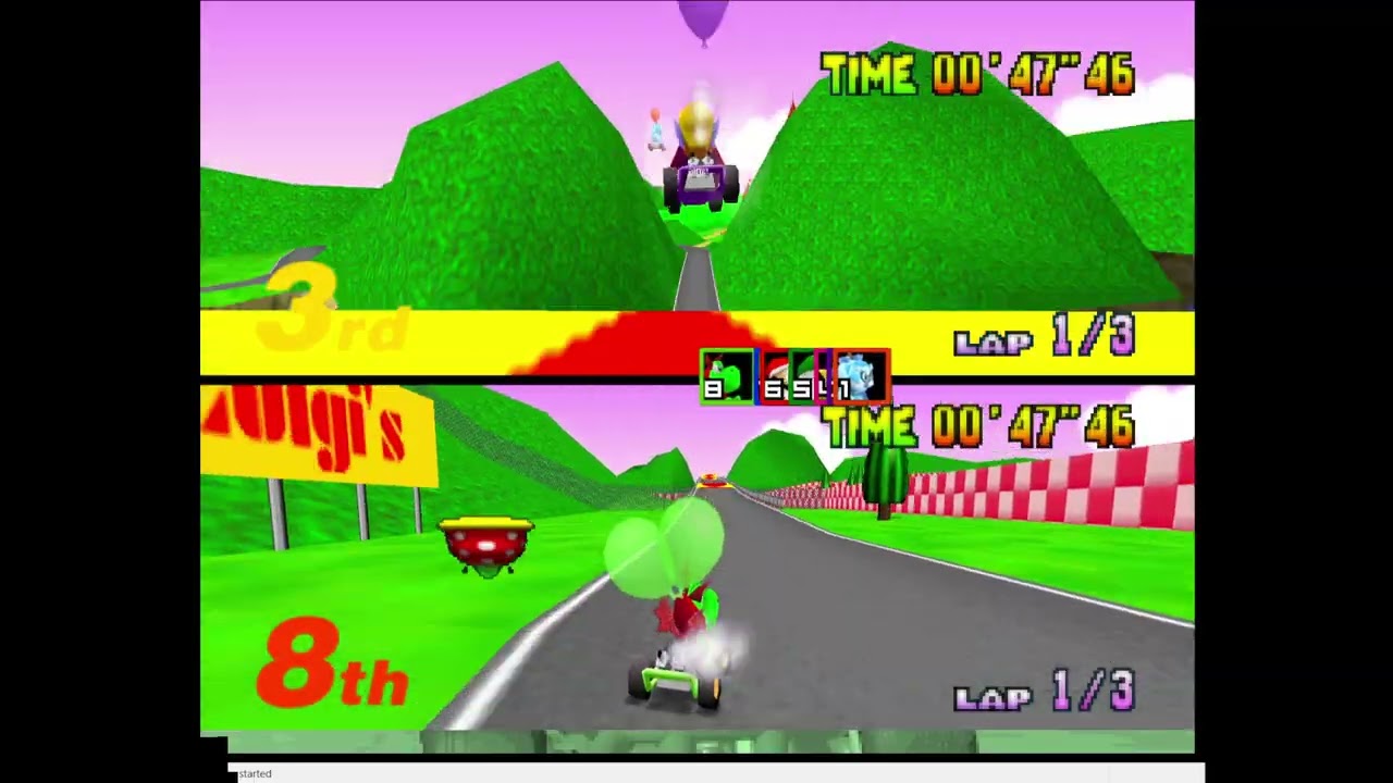 Mario Kart 64 Amped Up v3.21 - Coop Grand Prix Gameplay
