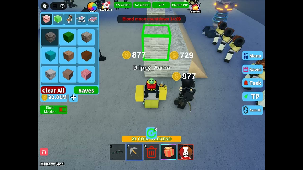 playing roblox build tower simulator