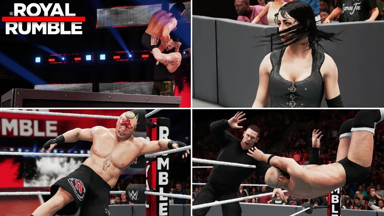 WWE 2K18 Universe Mode - Royal Rumble Highlights