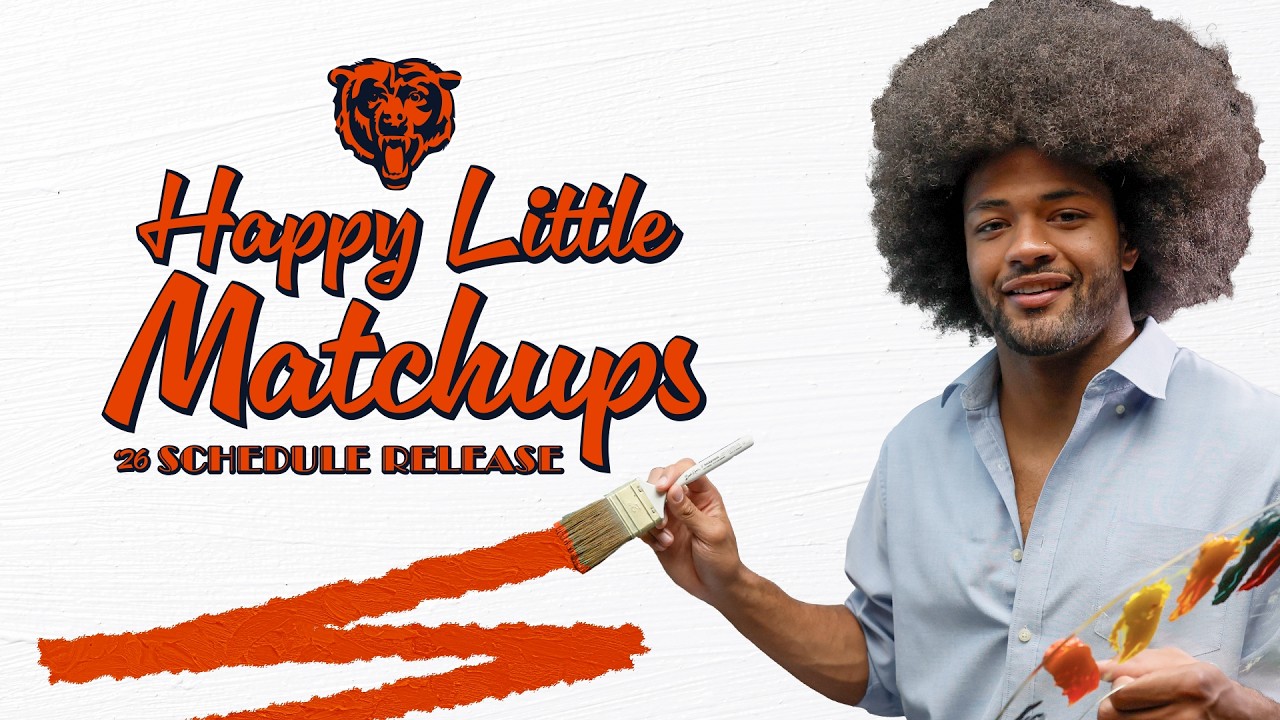 Happy little matchups 🎨 | Chicago Bears 2026 Schedule Release