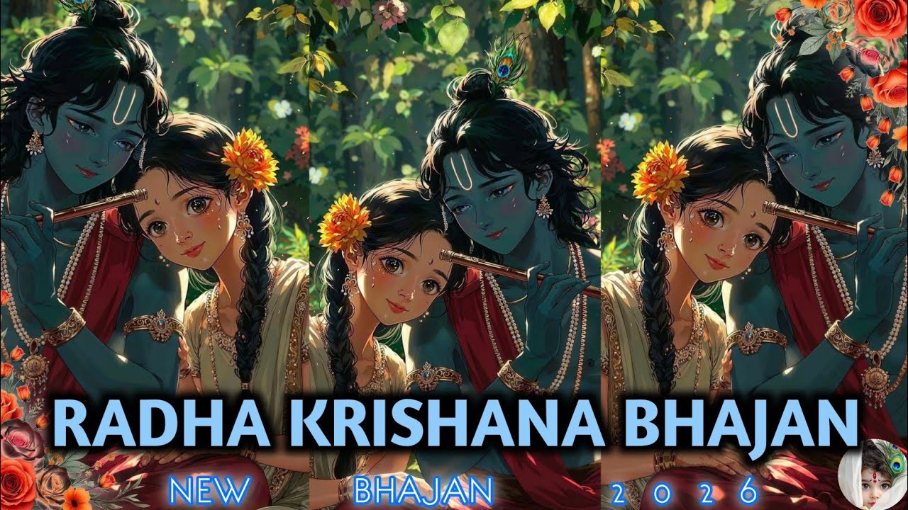 🌼 Soulful Radha Krishna Morning Bhajans 2025 | Divine Nonstop Krishna Bhakti Songs | moon tone lofi