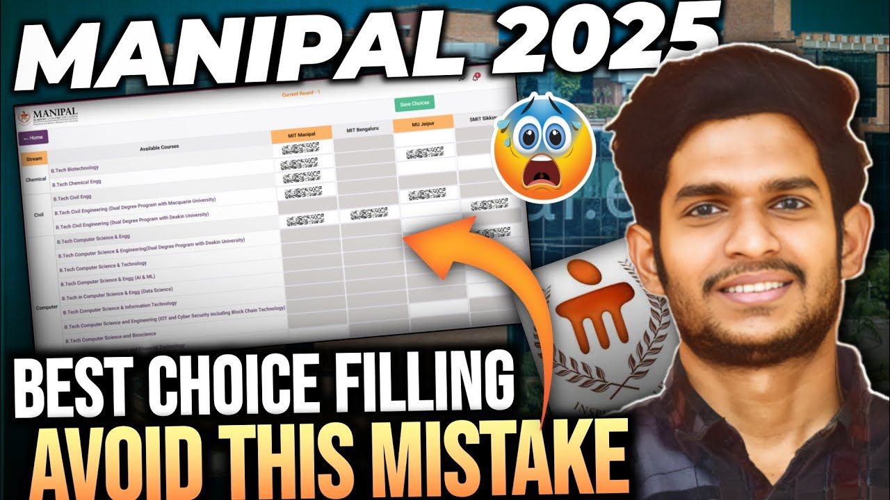 Manipal Choice Filling BIG Mistake | First Come First Serve Truth  | Brand Merge Rule Explained