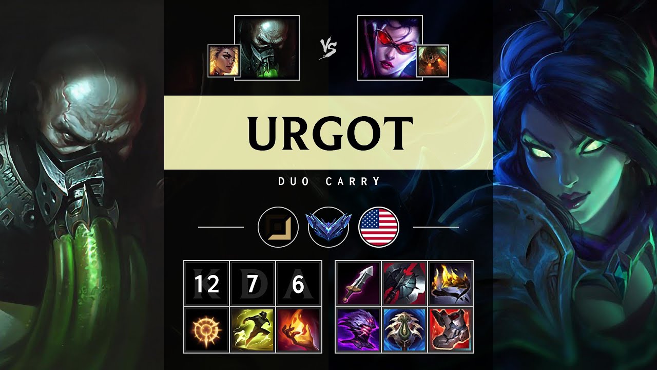 Urgot ADC vs Vayne - NA Diamond Patch 25.18