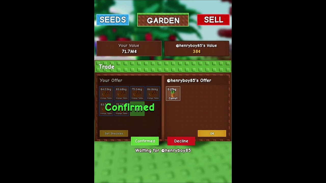 Orange Tubby Farm🤑 #growagarden