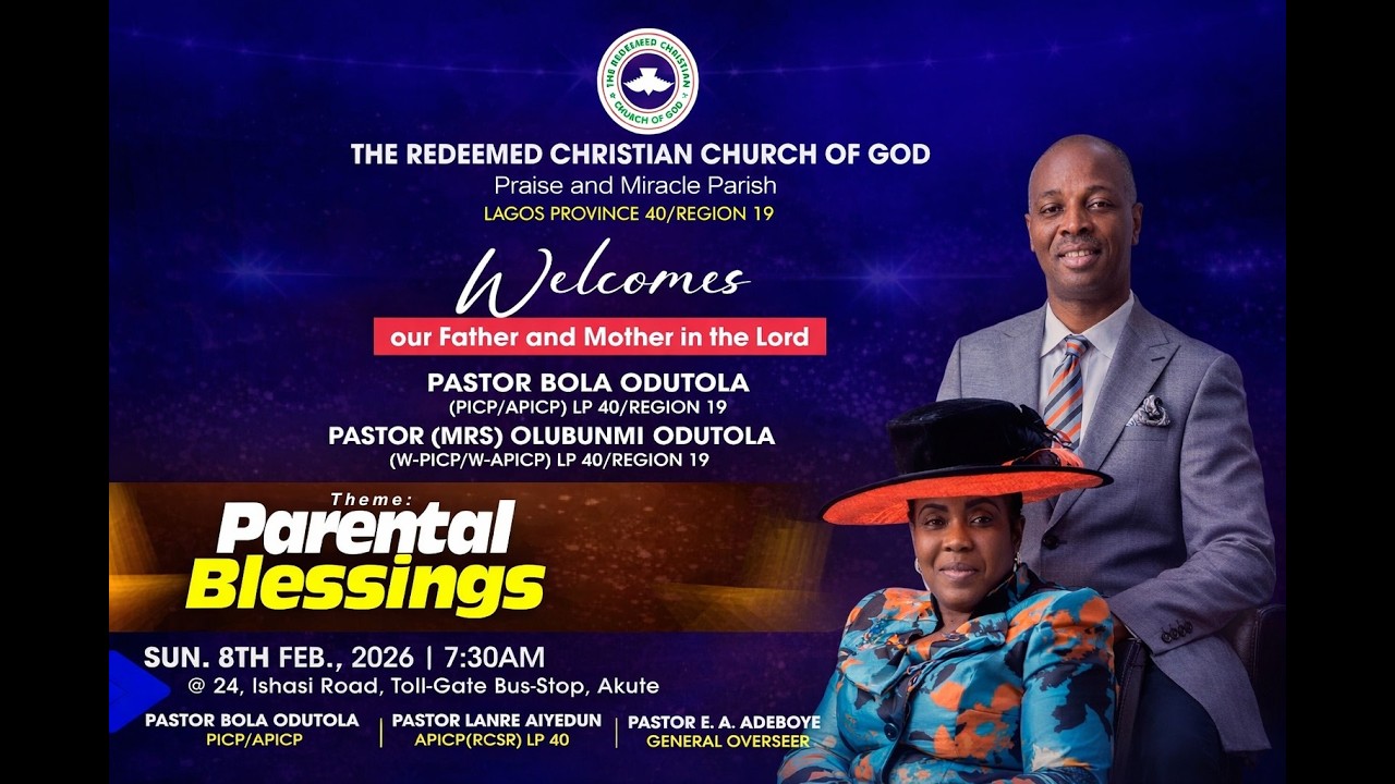 SPECIAL SUNDAY SERVICE || 2ND SERVICE || 8TH FEB, 2026 || RCCG PRAISE AND MIRACLE PARISH