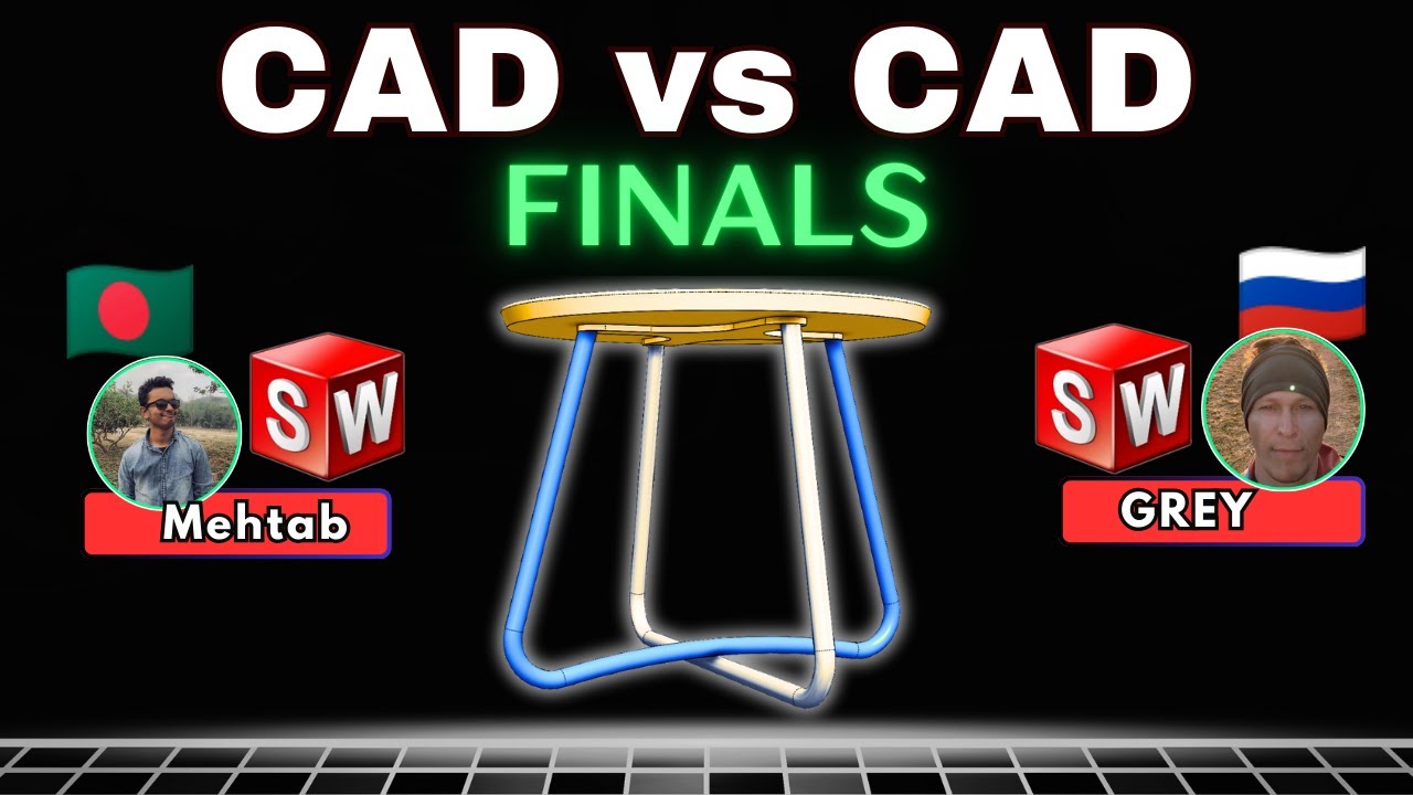 CAD Speedmodeling Tournament! - FINALS Battle 2 - SOLIDWORKS vs SOLIDWORKS