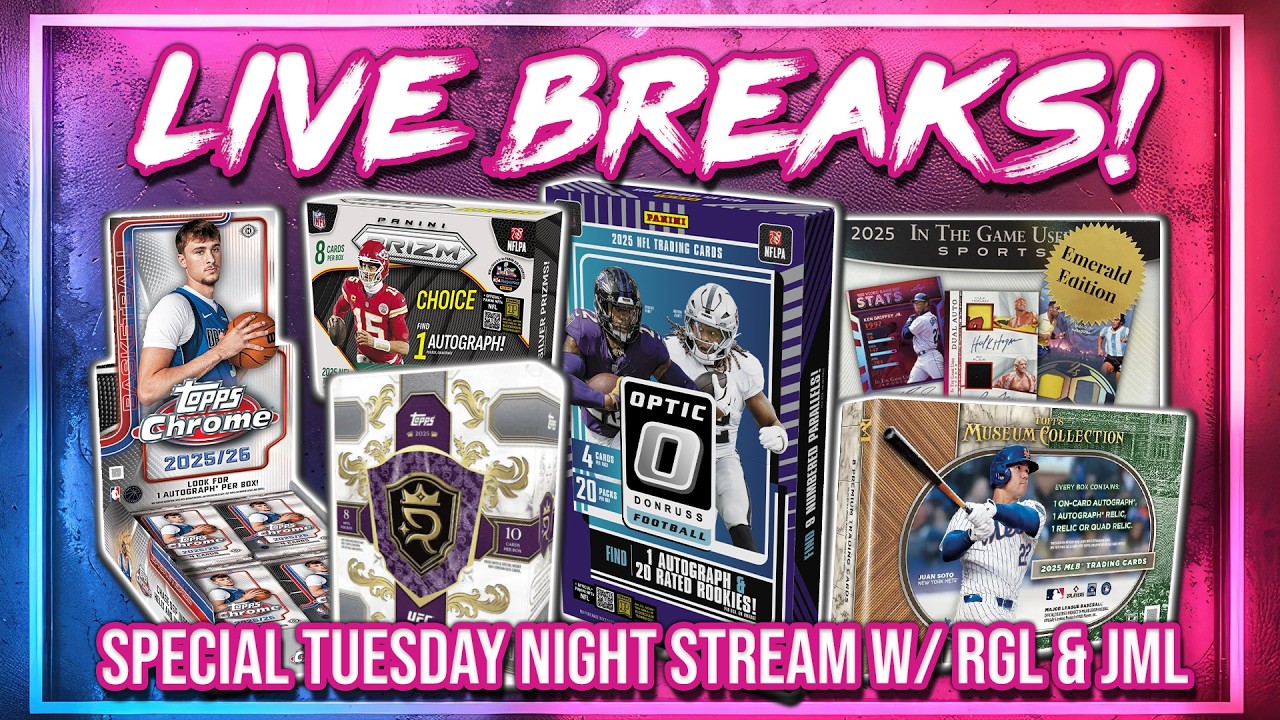 TUESDAY BREAKS w/ RGL & JML!! | Museum Collection MLB + Prizm NFL  + WWE / UFC !! (RGL 5055-5066)