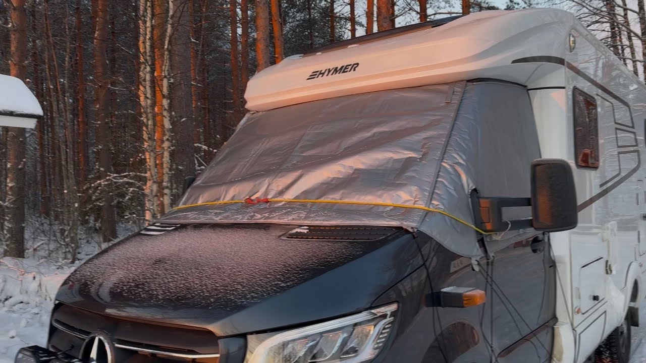 Hymer M-LT 580 4x4 -25 pakkastestissä, jäätyikö vedet🤔@Turamummi kanssa.