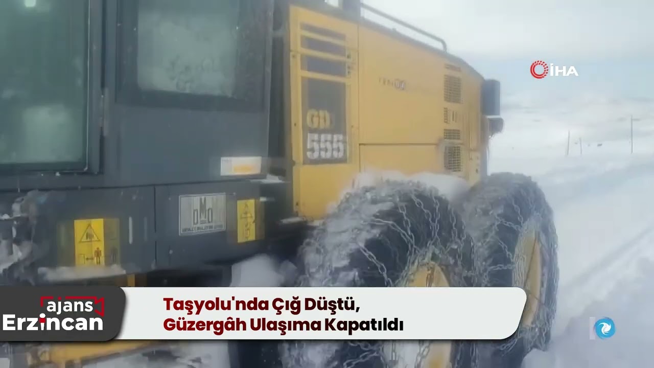Taşyolu'nda Çığ Düştü, Güzergâh Ulaşıma Kapatıldı