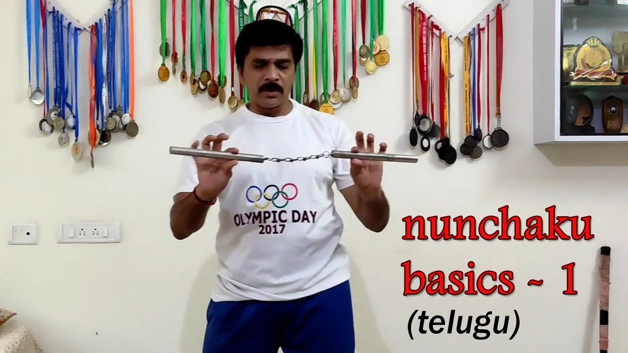 NUNCHAKU BASICS / LEARN NUNCHAKU STEP BY STEP / BEGINNERS - IN TELUGU