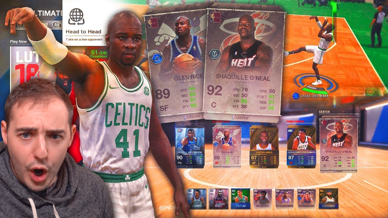 NBA Live 18 Ultimate Team INSANE LUT GAMEPLAY! GLEN RICE 95 THREE GREEN LIGHT MACHINE!