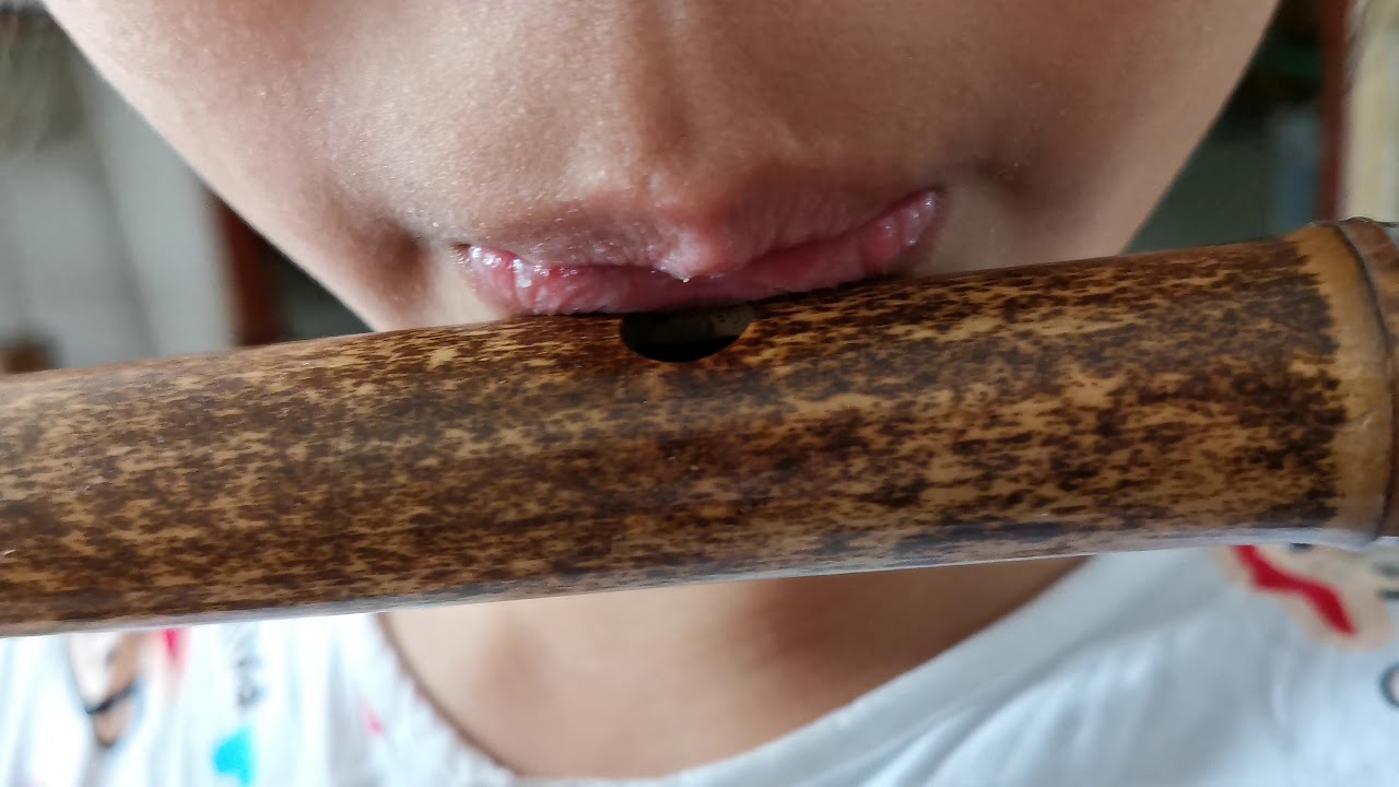 Dizi flute play embouchure for referencece（lip location） @Dan Tang