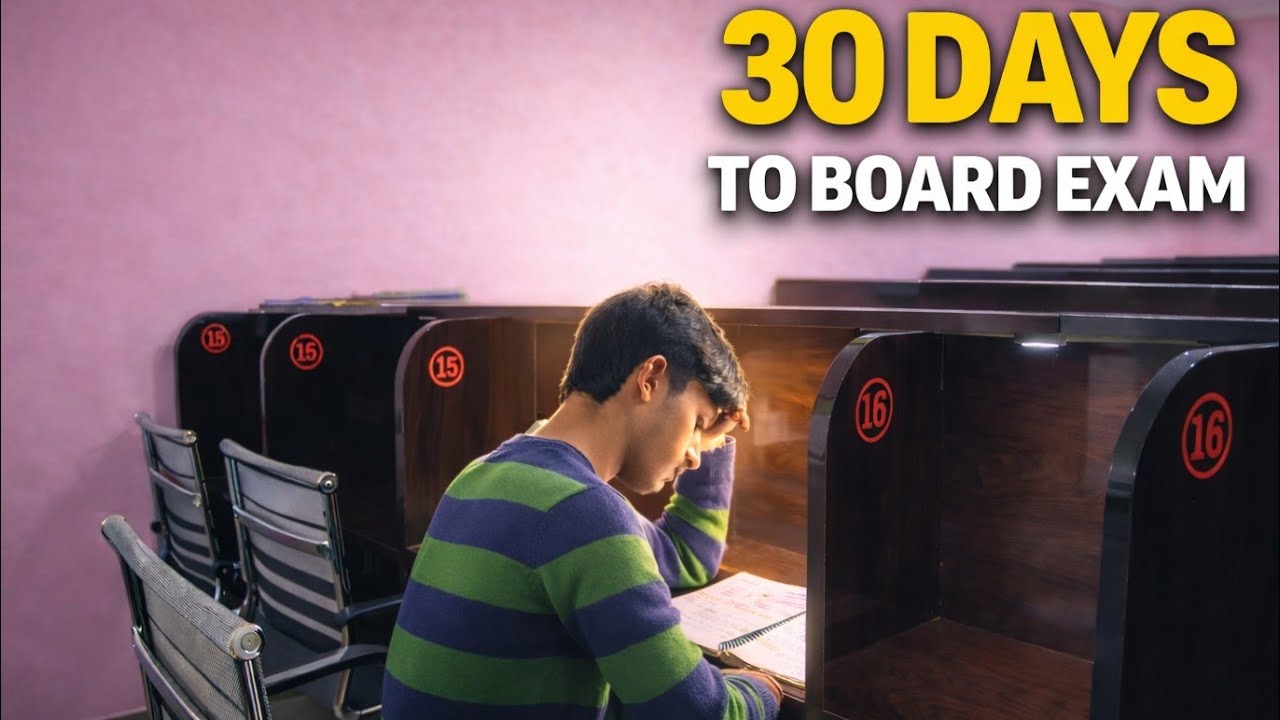 30 Days left for board exam 😩😓 Preparation level 👀 #boardexam #class12th 