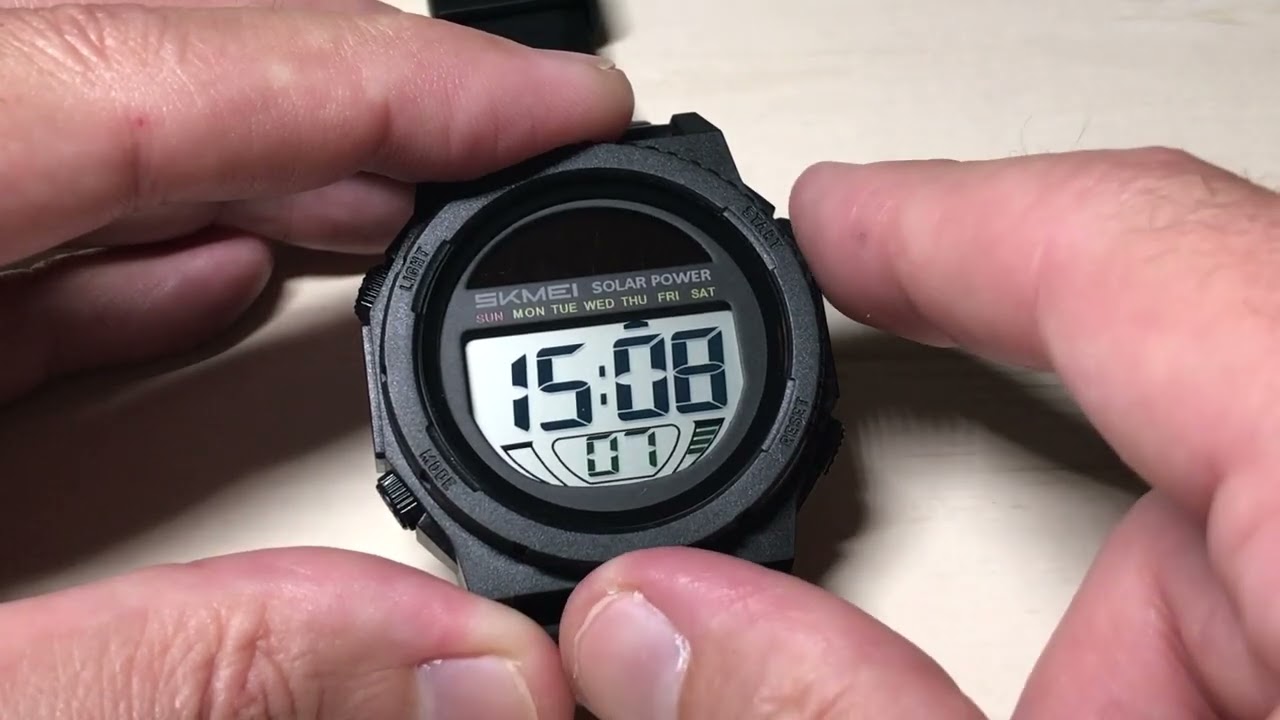 SKMEI Solar (Model 2358) - All Settings