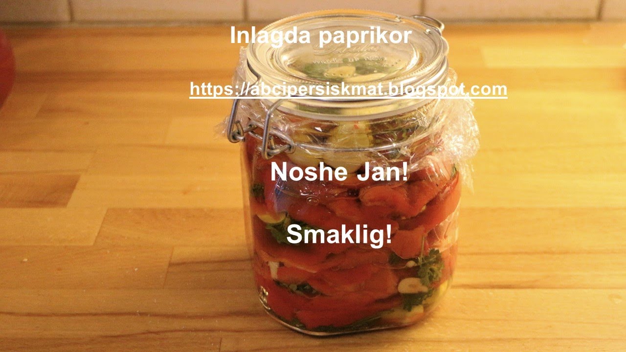 Inlagda paprikor