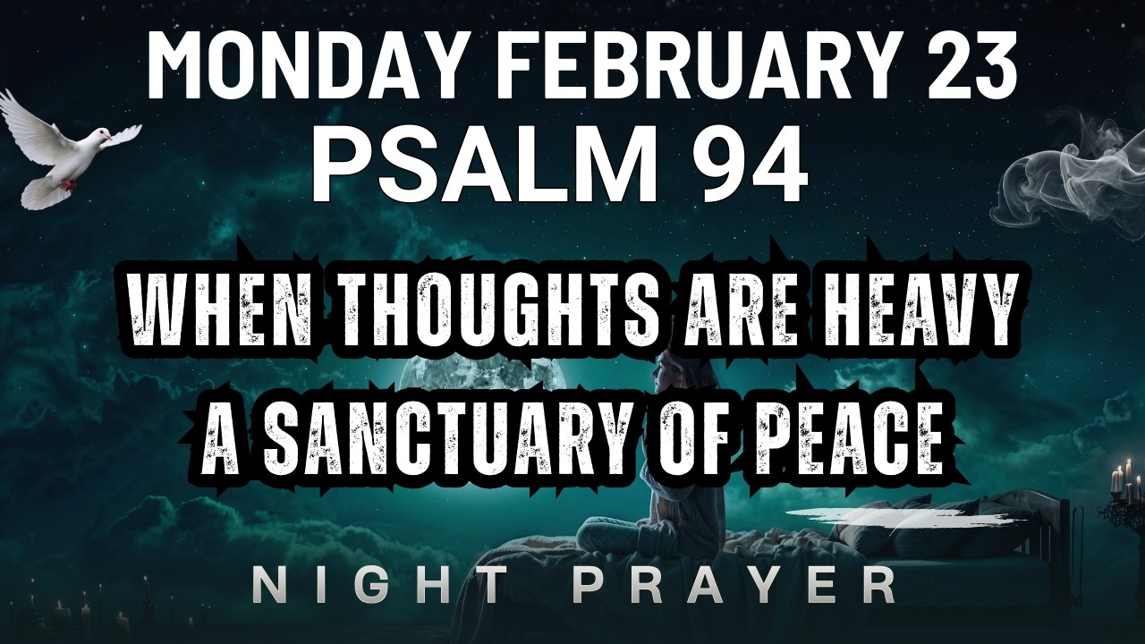 February 23 Troubled thoughts at bedtime Lord bring peace to my mind Bedtime Prayer night prayer