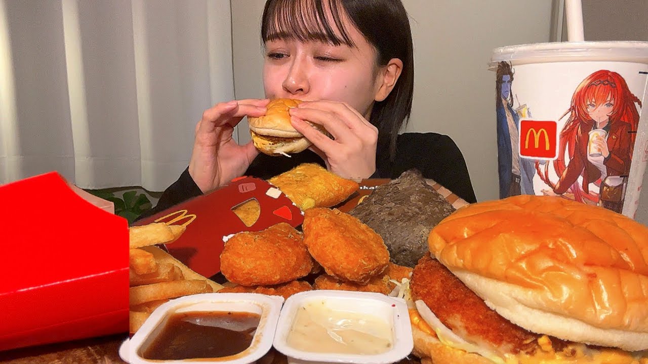【ASMR】グラコロセット/McDonald’s [咀嚼音/EatingSounds/Mukbang/먹방]