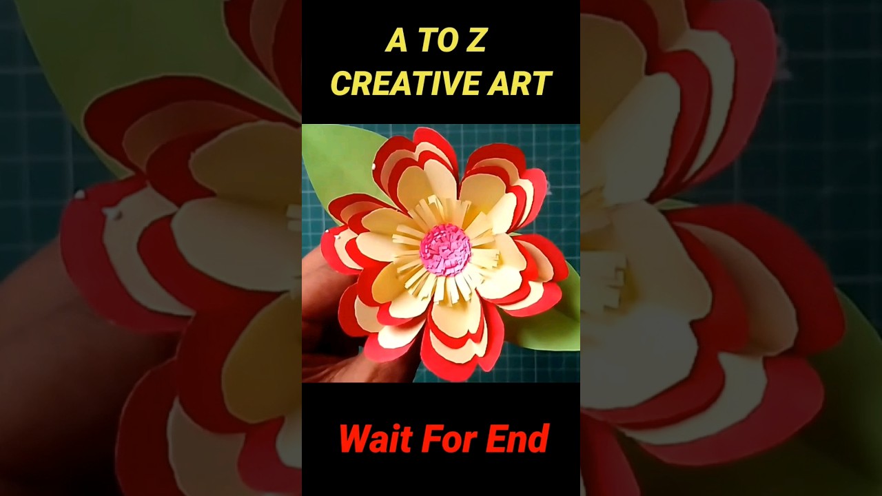 Paper Flower / Paper Craft Tutorial #shorts #paperflower #trending #viral #artistajadanand