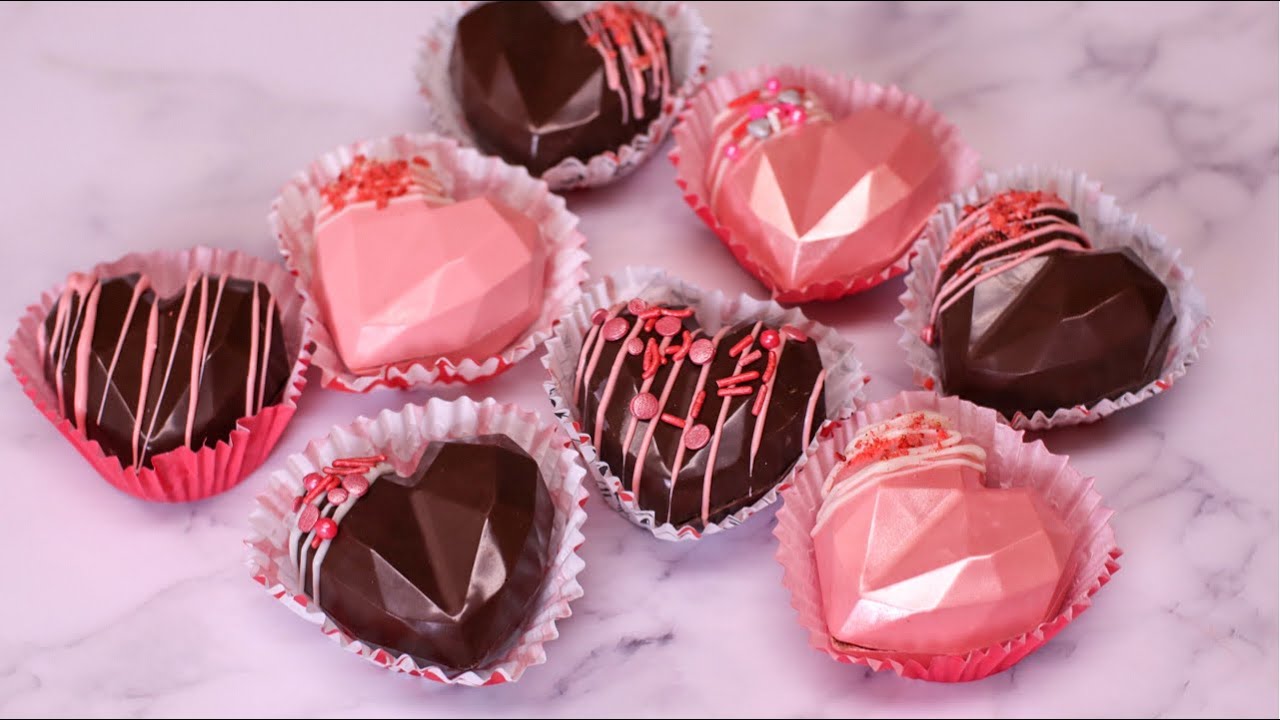 Valentine's Heart Shaped Hot Cocoa Bombs | Step by Step Tutorial