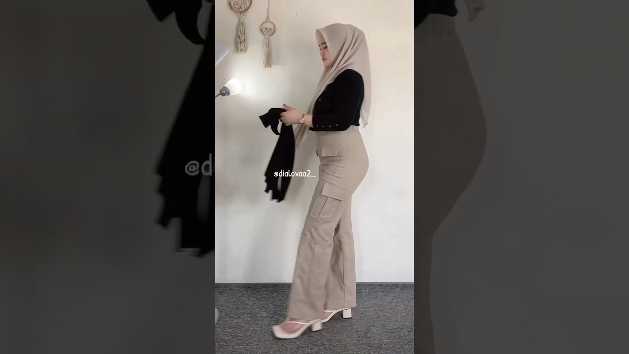 CELANA CARGO WANITA BAHAN KATUN TWILL STRETCH MELAR