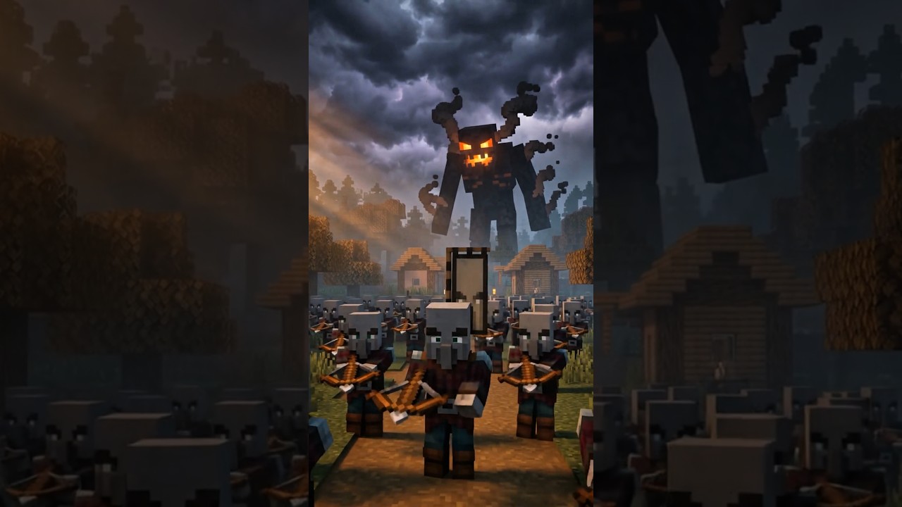 THE VILLAGER WAR Part 3 😱 Villagers & Pillagers JOIN FORCES! | Minecraft