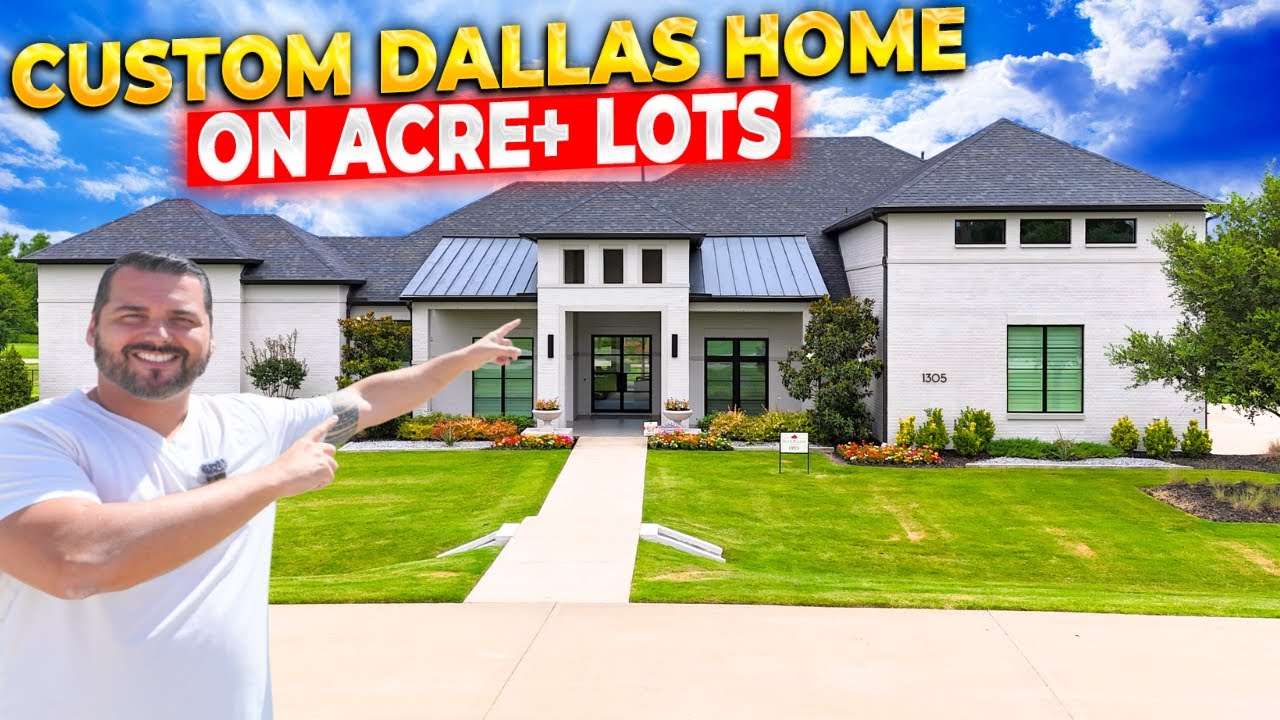 INSIDE Fully Custom Homes on 1 Acre in Dallas Texas!